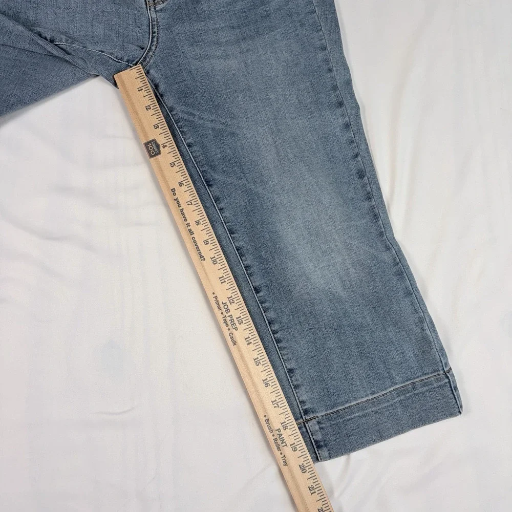 NYDJ Marilyn Straight Crop Rookie Stretch Jeans LiftXTuck Technology Sz 8 SPRING - Picture 5 of 8